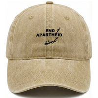 End Apartheid Human Rights Washed Cotton Baseball Cap Broken Chain Social Justice Activist