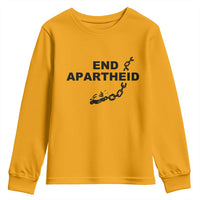 End Apartheid Human Rights Youth Sweatshirt Broken Chain Social Justice Activist