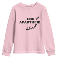 End Apartheid Human Rights Youth Sweatshirt Broken Chain Social Justice Activist