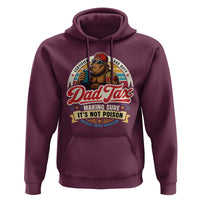 Funny Dad Tax Certified Dad Duty Bigfoot Hoodie Vintage Sasquatch Official Snack Inspector