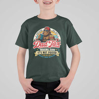 Funny Dad Tax Certified Dad Duty Bigfoot T Shirt For Kid Vintage Sasquatch Official Snack Inspector