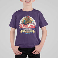 Funny Dad Tax Certified Dad Duty Bigfoot T Shirt For Kid Vintage Sasquatch Official Snack Inspector