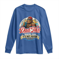 Funny Dad Tax Certified Dad Duty Bigfoot Long Sleeve Shirt Vintage Sasquatch Official Snack Inspector