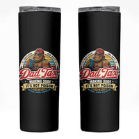 Funny Dad Tax Certified Dad Duty Bigfoot Skinny Tumbler Vintage Sasquatch Official Snack Inspector