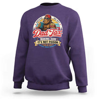 Funny Dad Tax Certified Dad Duty Bigfoot Sweatshirt Vintage Sasquatch Official Snack Inspector