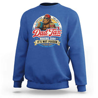 Funny Dad Tax Certified Dad Duty Bigfoot Sweatshirt Vintage Sasquatch Official Snack Inspector