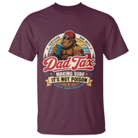 Funny Dad Tax Certified Dad Duty Bigfoot T Shirt Vintage Sasquatch Official Snack Inspector