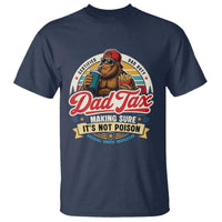 Funny Dad Tax Certified Dad Duty Bigfoot T Shirt Vintage Sasquatch Official Snack Inspector
