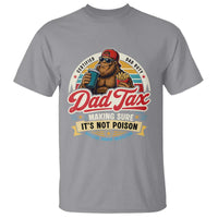 Funny Dad Tax Certified Dad Duty Bigfoot T Shirt Vintage Sasquatch Official Snack Inspector