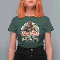 Funny Dad Tax Certified Dad Duty Bigfoot T Shirt For Women Vintage Sasquatch Official Snack Inspector