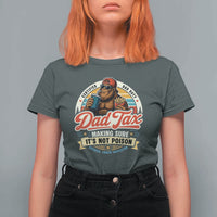 Funny Dad Tax Certified Dad Duty Bigfoot T Shirt For Women Vintage Sasquatch Official Snack Inspector