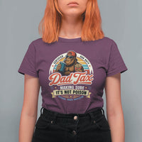 Funny Dad Tax Certified Dad Duty Bigfoot T Shirt For Women Vintage Sasquatch Official Snack Inspector