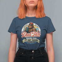 Funny Dad Tax Certified Dad Duty Bigfoot T Shirt For Women Vintage Sasquatch Official Snack Inspector