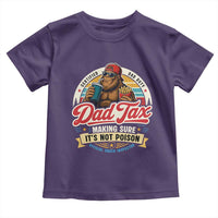 Funny Dad Tax Certified Dad Duty Bigfoot Toddler T Shirt Vintage Sasquatch Official Snack Inspector
