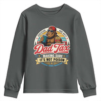 Funny Dad Tax Certified Dad Duty Bigfoot Youth Sweatshirt Vintage Sasquatch Official Snack Inspector