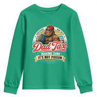 Funny Dad Tax Certified Dad Duty Bigfoot Youth Sweatshirt Vintage Sasquatch Official Snack Inspector