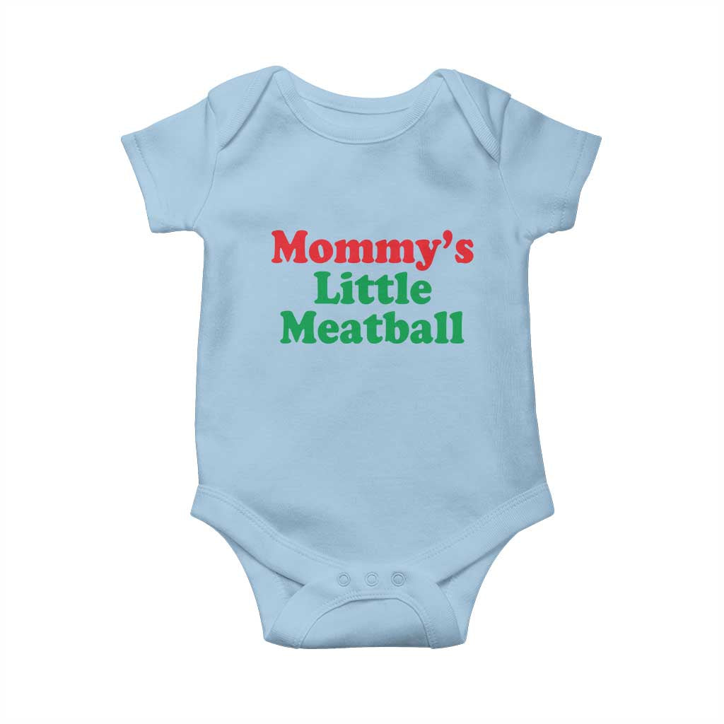 Mommy's Little Meatball Baby Onesie Funny Italian Family Baby Humor - Wonder Print Shop