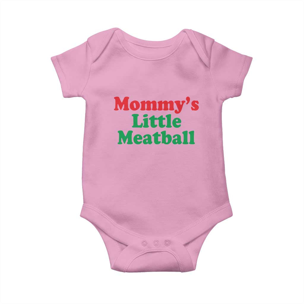 Mommy's Little Meatball Baby Onesie Funny Italian Family Baby Humor - Wonder Print Shop