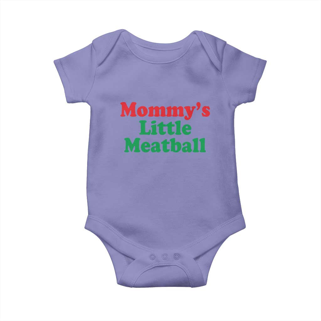 Mommy's Little Meatball Baby Onesie Funny Italian Family Baby Humor - Wonder Print Shop