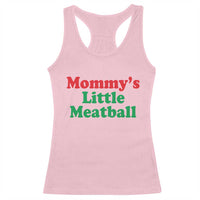 Mommy's Little Meatball Racerback Tank Top Funny Italian Family Baby Humor - Wonder Print Shop