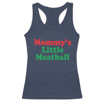 Mommy's Little Meatball Racerback Tank Top Funny Italian Family Baby Humor - Wonder Print Shop