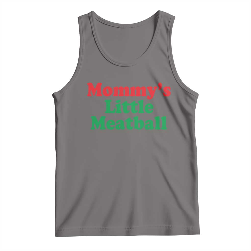 Mommy's Little Meatball Tank Top Funny Italian Family Baby Humor - Wonder Print Shop