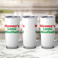 Mommy's Little Meatball Tumbler Cup Funny Italian Family Baby Humor - Wonder Print Shop