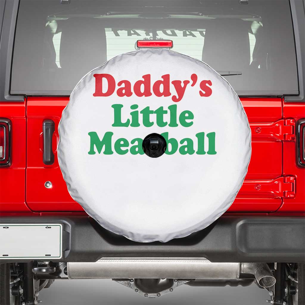 Daddy's Little Meatball Spare Tire Cover Funny Italian Family Baby Humor - Wonder Print Shop