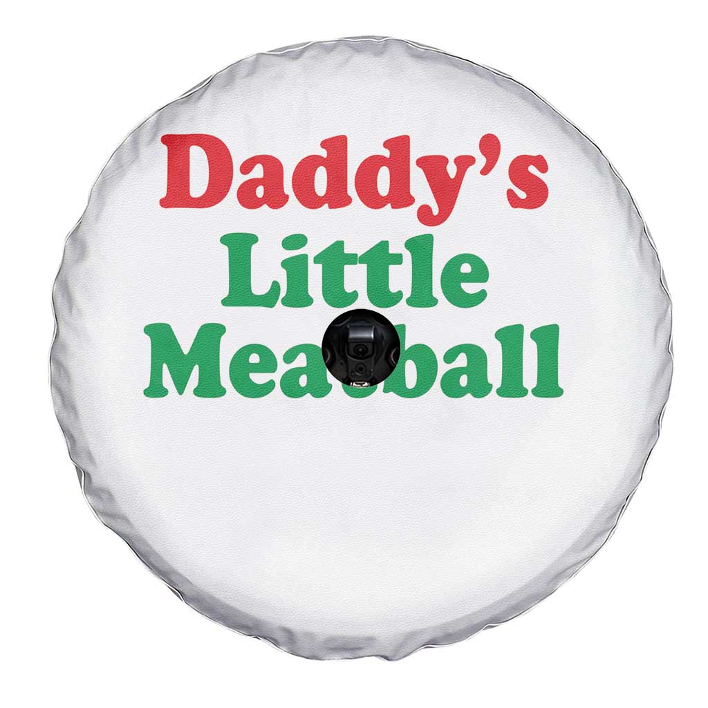 Daddy's Little Meatball Spare Tire Cover Funny Italian Family Baby Humor - Wonder Print Shop