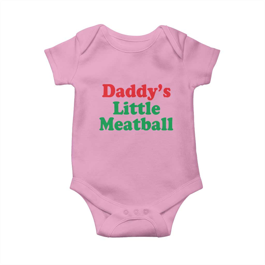 Daddy's Little Meatball Baby Onesie Funny Italian Family Baby Humor - Wonder Print Shop
