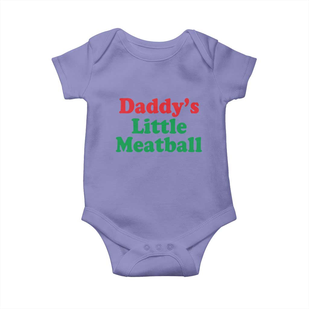 Daddy's Little Meatball Baby Onesie Funny Italian Family Baby Humor - Wonder Print Shop