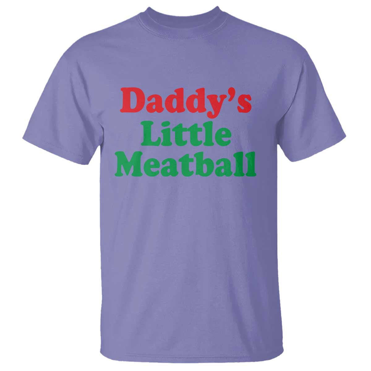 Daddy's Little Meatball T Shirt Funny Italian Family Baby Humor - Wonder Print Shop