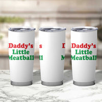 Daddy's Little Meatball Tumbler Cup Funny Italian Family Baby Humor - Wonder Print Shop