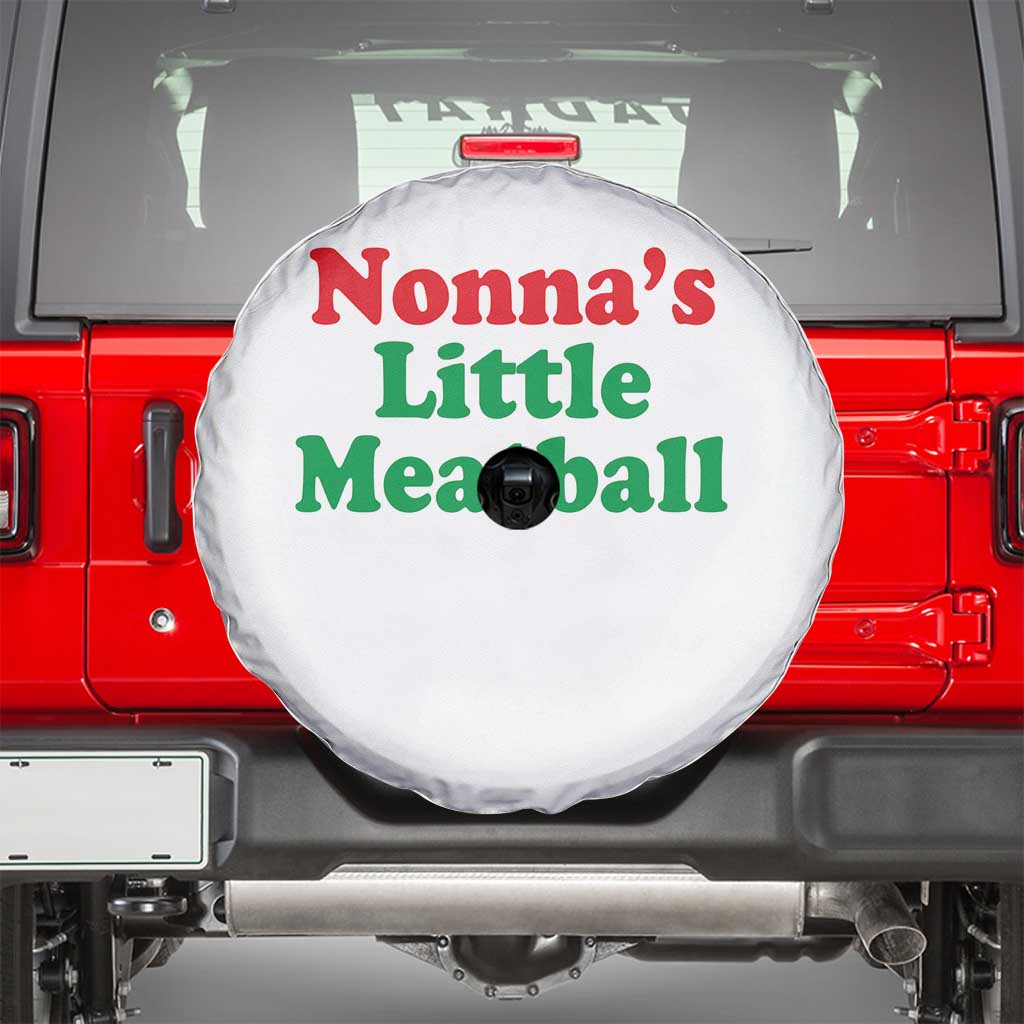 Nonna's Little Meatball Spare Tire Cover Funny Italian Family Baby Humor - Wonder Print Shop
