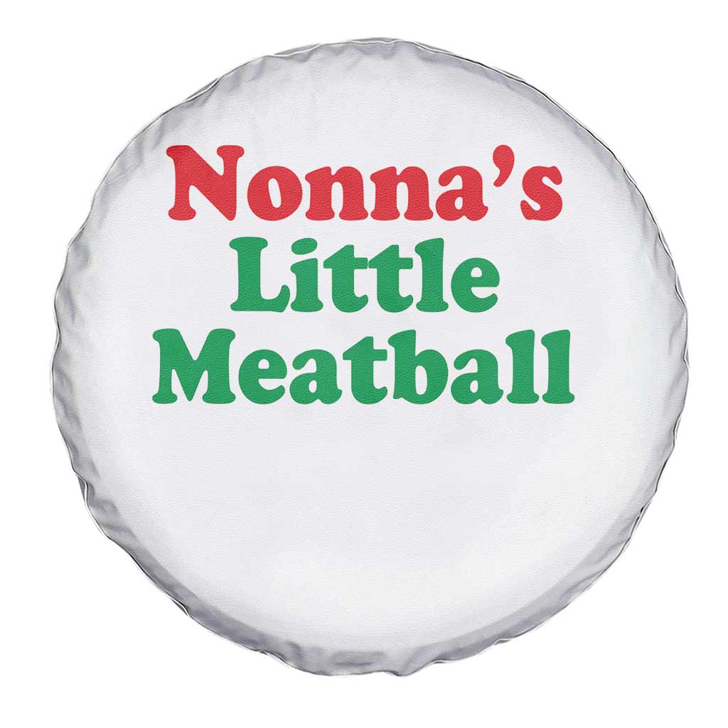 Nonna's Little Meatball Spare Tire Cover Funny Italian Family Baby Humor - Wonder Print Shop