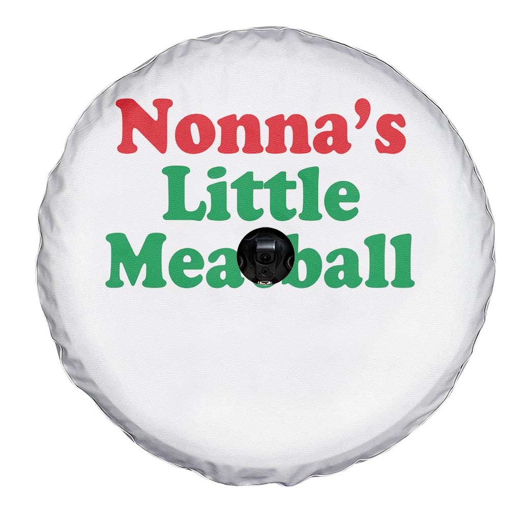 Nonna's Little Meatball Spare Tire Cover Funny Italian Family Baby Humor - Wonder Print Shop