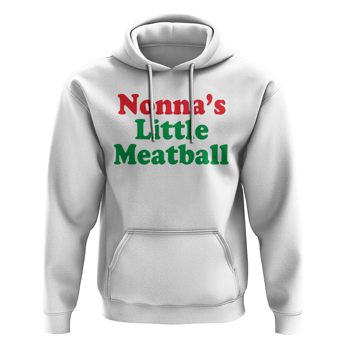 Nonna's Little Meatball Hoodie Funny Italian Family Baby Humor - Wonder Print Shop