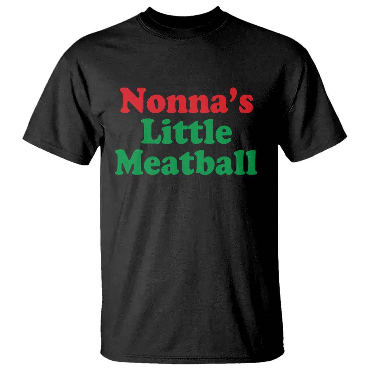 Nonna's Little Meatball T Shirt Funny Italian Family Baby Humor - Wonder Print Shop