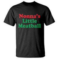 Nonna's Little Meatball T Shirt Funny Italian Family Baby Humor - Wonder Print Shop