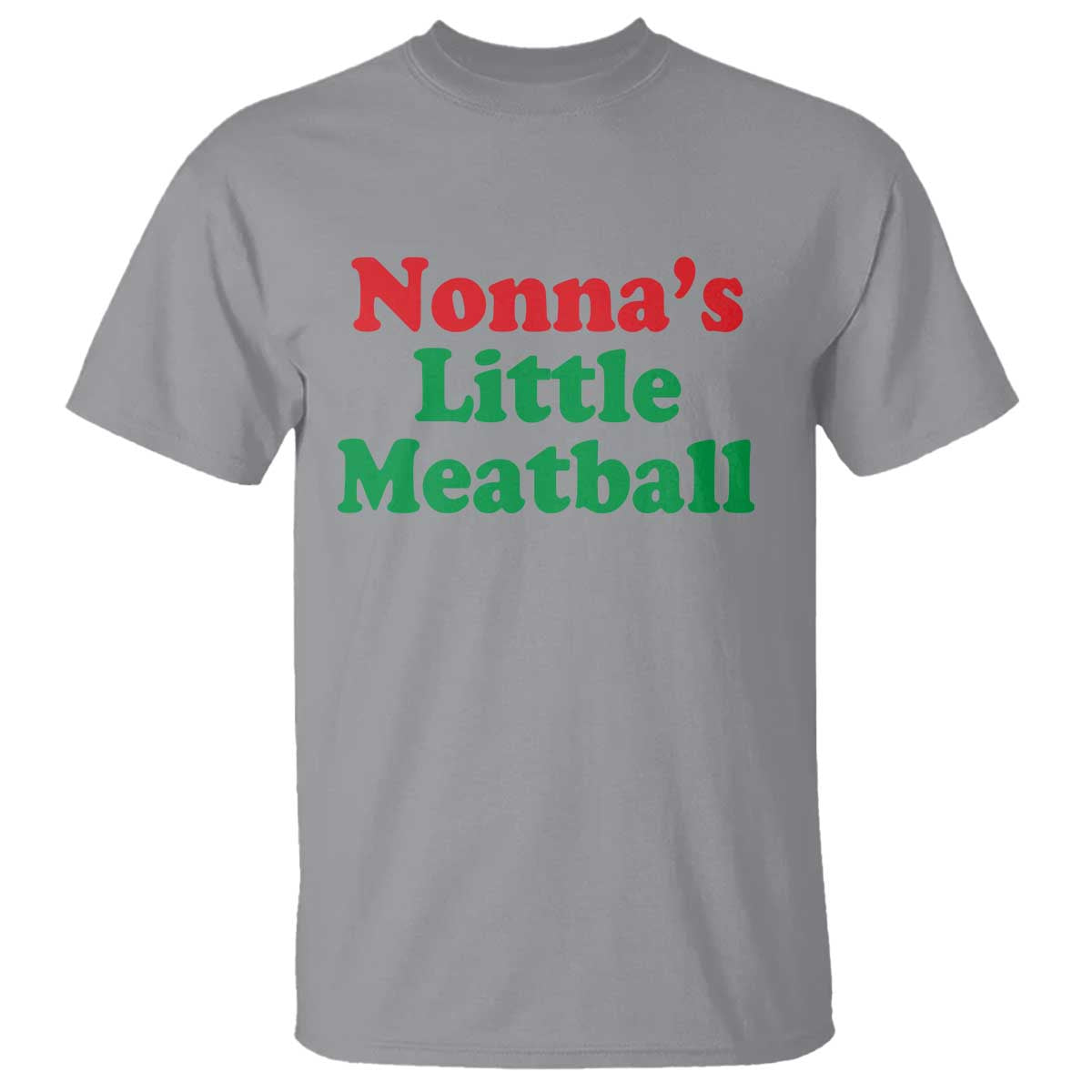 Nonna's Little Meatball T Shirt Funny Italian Family Baby Humor - Wonder Print Shop