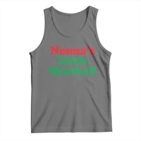 Nonna's Little Meatball Tank Top Funny Italian Family Baby Humor - Wonder Print Shop