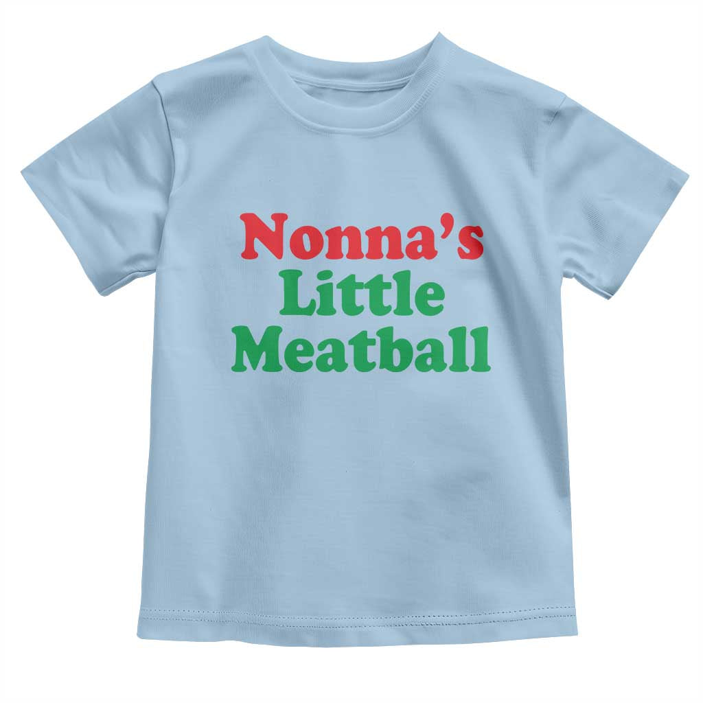 Nonna's Little Meatball Toddler T Shirt Funny Italian Family Baby Humor - Wonder Print Shop