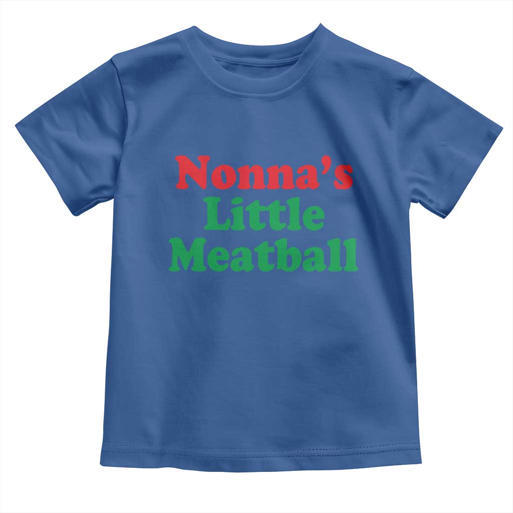 Nonna's Little Meatball Toddler T Shirt Funny Italian Family Baby Humor - Wonder Print Shop