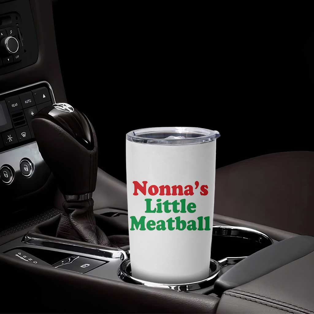 Nonna's Little Meatball Tumbler Cup Funny Italian Family Baby Humor - Wonder Print Shop