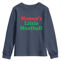 Nonna's Little Meatball Youth Sweatshirt Funny Italian Family Baby Humor - Wonder Print Shop