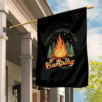 Fires Friends Fun Camping Crew Garden Flag Cozy Campfire Adventure Outdoor Lovers - Wonder Print Shop