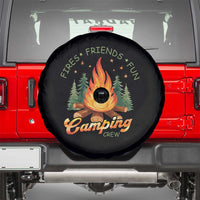 Fires Friends Fun Camping Crew Spare Tire Cover Cozy Campfire Adventure Outdoor Lovers - Wonder Print Shop