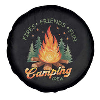 Fires Friends Fun Camping Crew Spare Tire Cover Cozy Campfire Adventure Outdoor Lovers - Wonder Print Shop