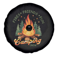 Fires Friends Fun Camping Crew Spare Tire Cover Cozy Campfire Adventure Outdoor Lovers - Wonder Print Shop