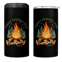 Fires Friends Fun Camping Crew 4 in 1 Can Cooler Tumbler Cozy Campfire Adventure Outdoor Lovers - Wonder Print Shop